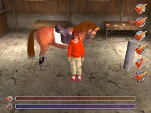 Amanda nasedalala koně